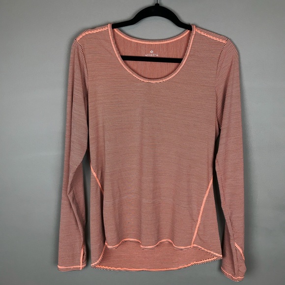 Athleta Tops - Athleta heather stripe chi long sleeve top